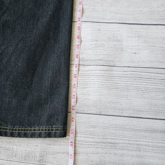 Men's Dark Indigo Denim Jeans 40x34 Tall Length - Picture 13 of 16